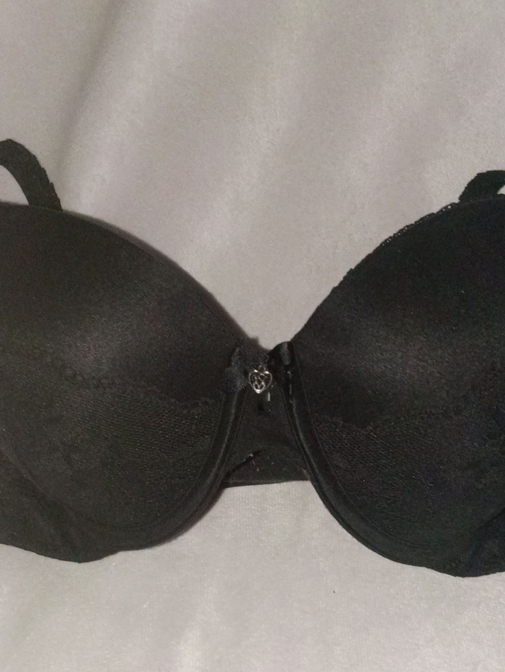 Victoria's Secret Black Lace Trim Padded Bra